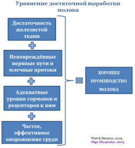 Уравнение хорошей выработки молока