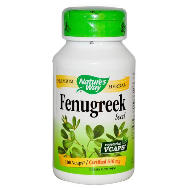 Семена пажитника Nature’s Way, 610 мг, 180 капсул
